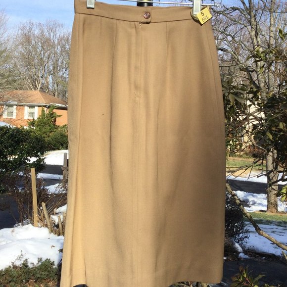 Ruby Rd Tan A-Line Long Skirt - Picture 2 of 2